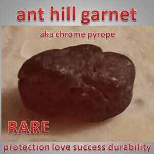 🔥3/$20 RARE Ant Hill GARNET / chrome pyrope 02 LOVE protection SUCCESS. 111425